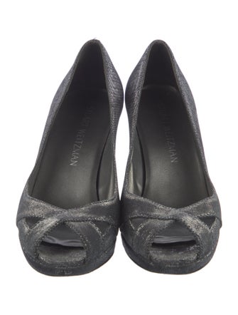 Stuart Weitzman Leather Printed Pumps