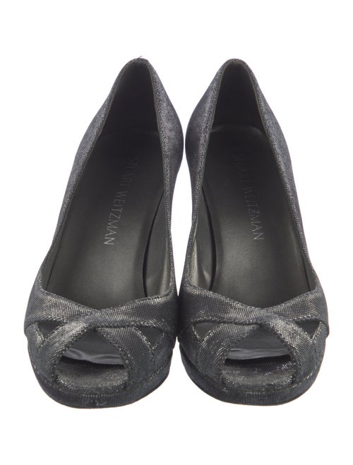 Stuart Weitzman Leather Printed Pumps