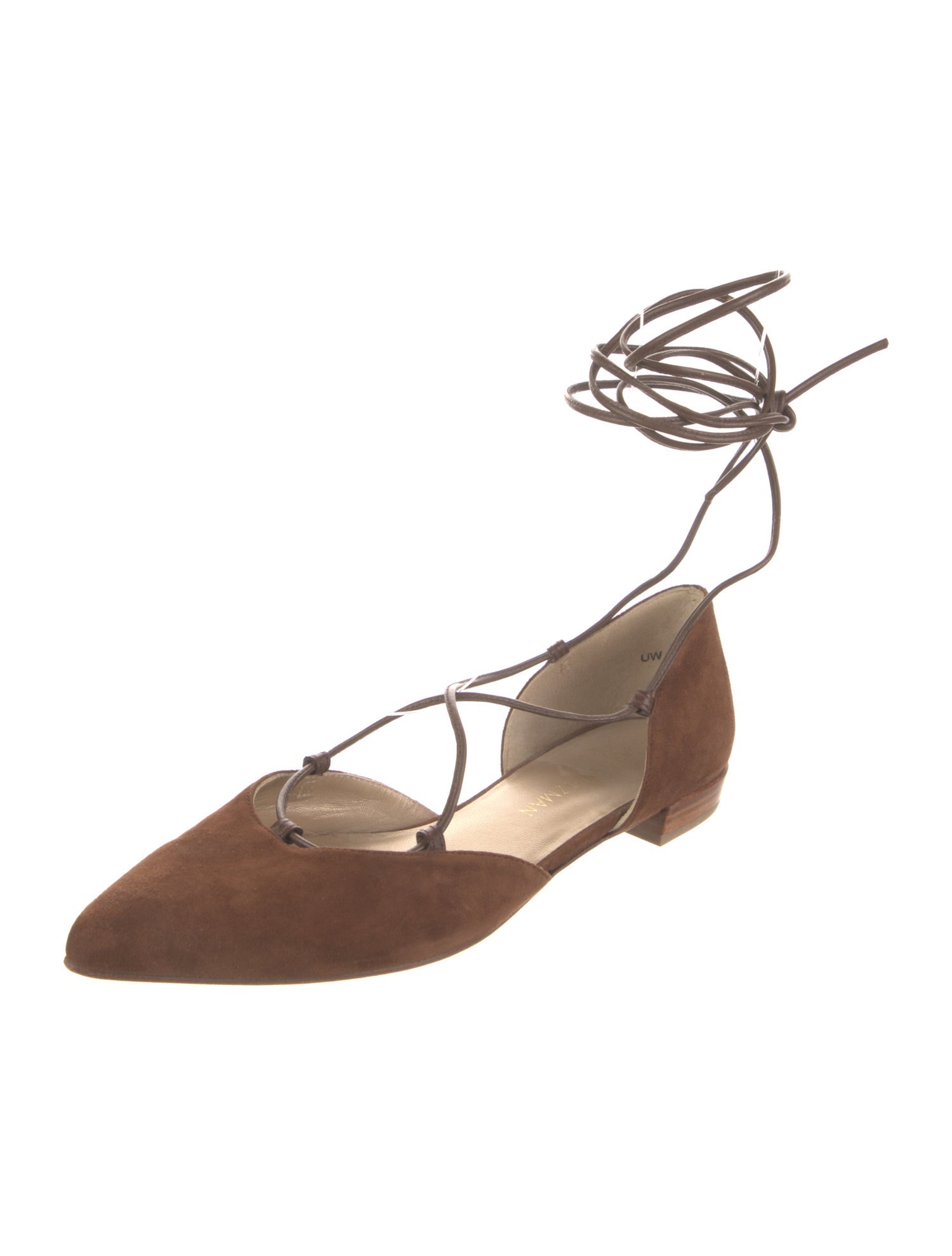 Stuart Weitzman Suede D'Orsay Flats