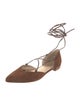 Stuart Weitzman Suede D'Orsay Flats