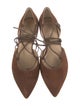Stuart Weitzman Suede D'Orsay Flats