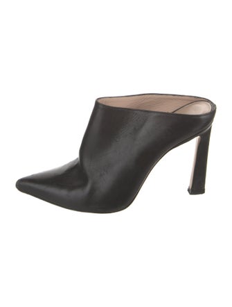 Stuart Weitzman Leather Mules