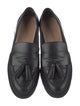 Stuart Weitzman Leather Tassel Accents Loafers