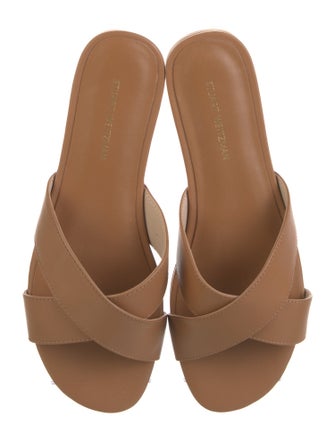 Stuart Weitzman Leather Slides