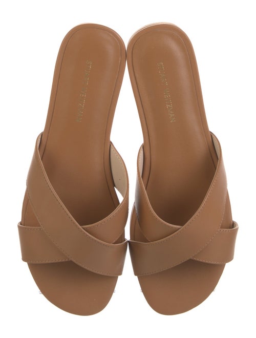 Stuart Weitzman Leather Slides