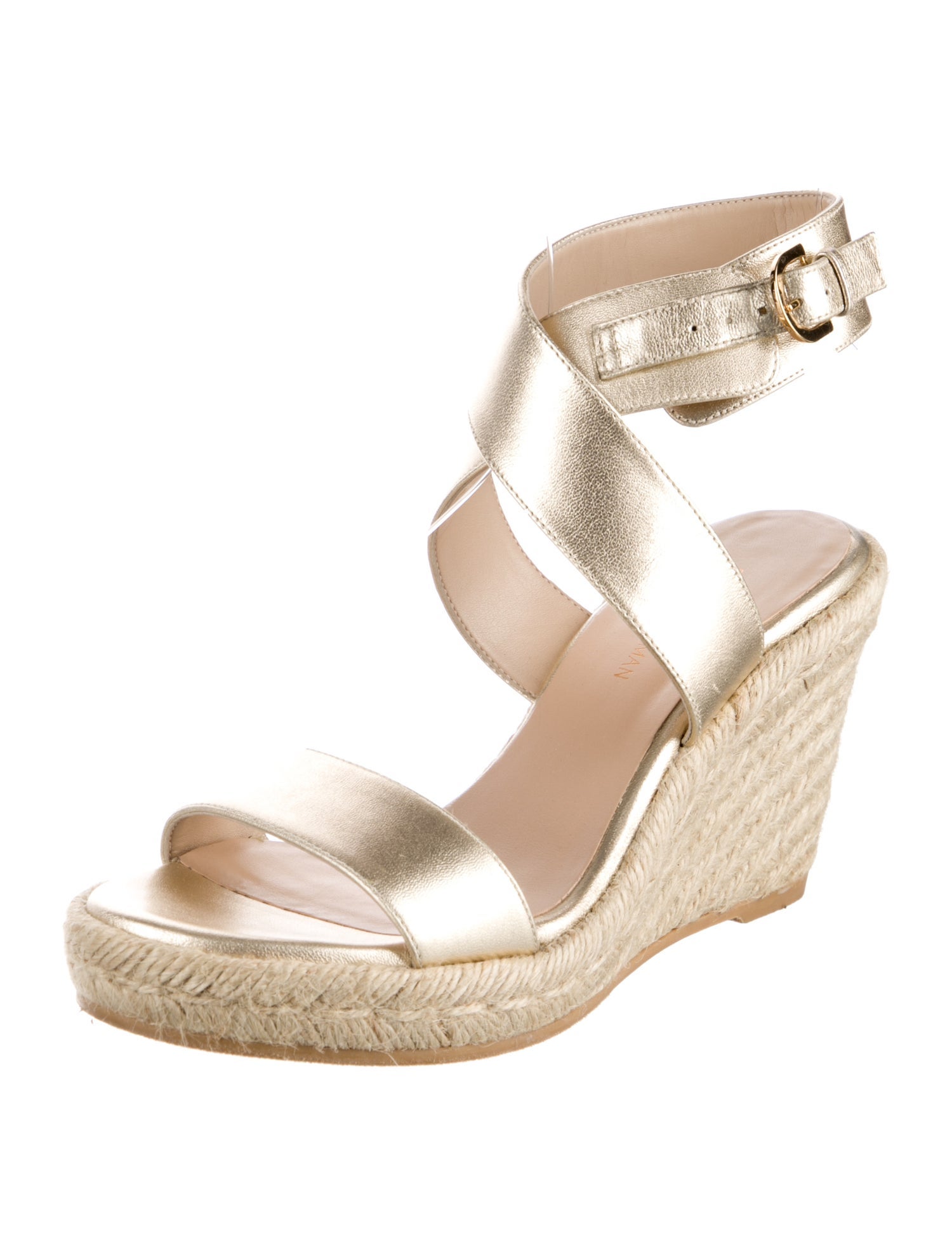 Stuart Weitzman Leather Espadrilles