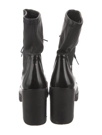 Stuart Weitzman Patent Leather Combat Boots