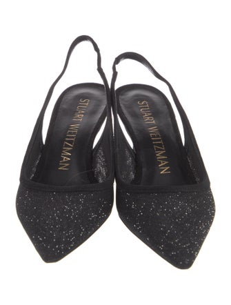 Stuart Weitzman Mesh Slingback Pumps