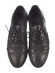 Stuart Weitzman Leather Scalloped Accent Oxfords