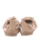 Stuart Weitzman Leather Bow Accents Ballet Flats
