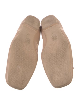 Stuart Weitzman Leather Bow Accents Ballet Flats