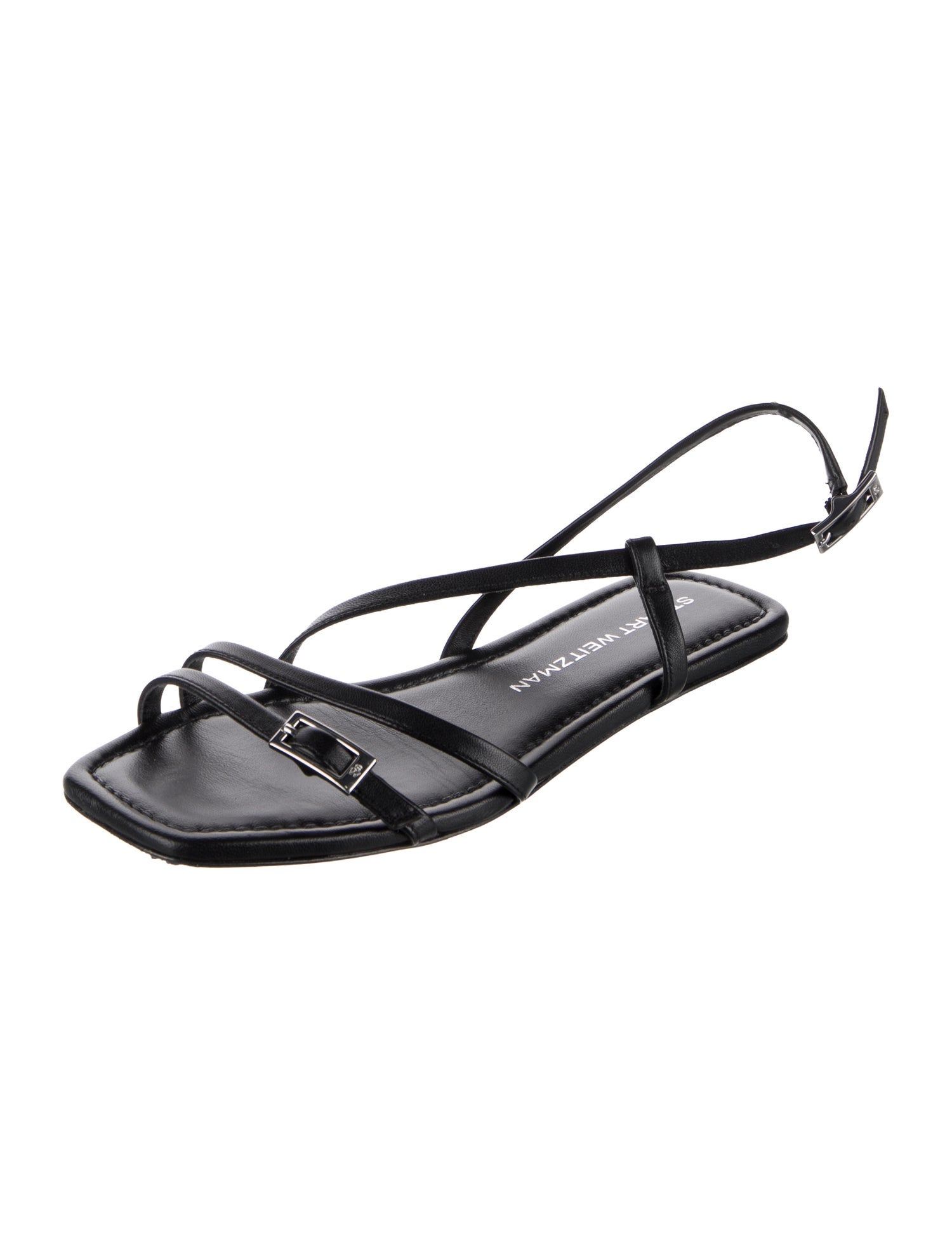 Stuart Weitzman Patent Leather Slingback Sandals