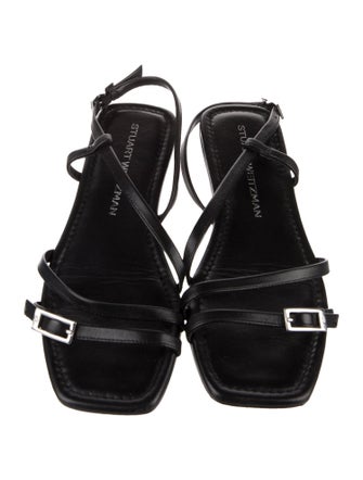 Stuart Weitzman Patent Leather Slingback Sandals