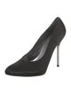 Stuart Weitzman Satin Crystal Embellishments Pumps