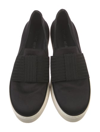Stuart Weitzman Satin Bow Accents Sneakers