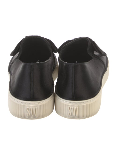 Stuart Weitzman Satin Bow Accents Sneakers