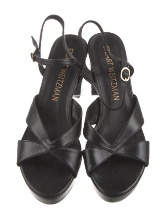 Stuart Weitzman Leather Slingback Sandals