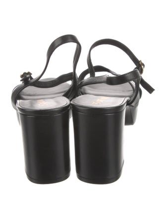 Stuart Weitzman Leather Slingback Sandals