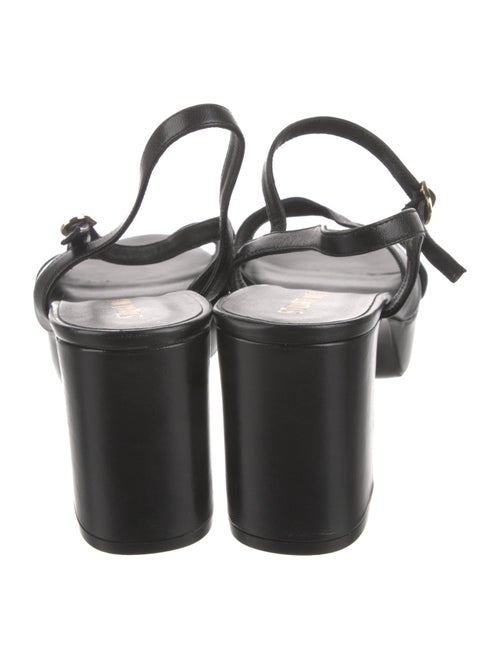 Stuart Weitzman Leather Slingback Sandals