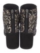 Stuart Weitzman Sequins Floral Print Boots