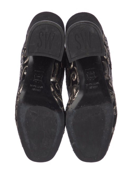 Stuart Weitzman Sequins Floral Print Boots