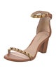 Stuart Weitzman Leather Studded Accents Sandals
