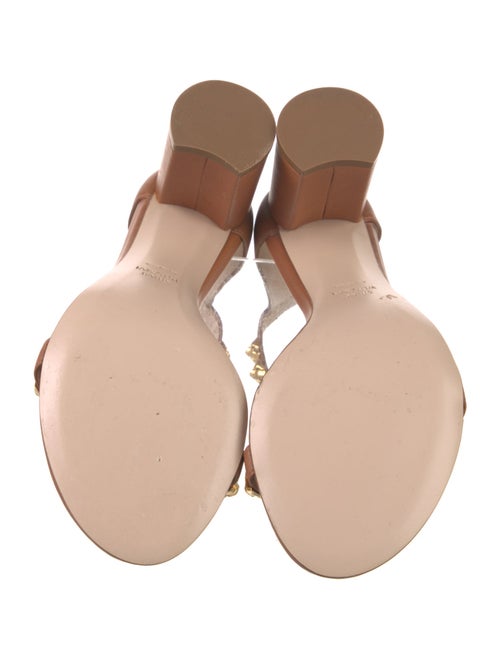 Stuart Weitzman Leather Studded Accents Sandals