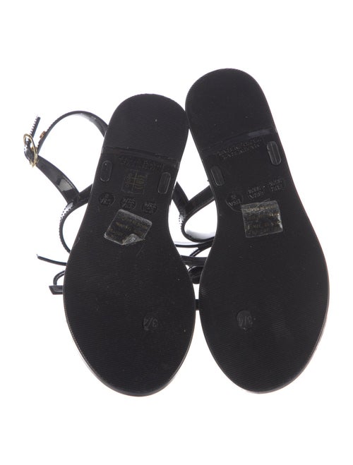 Stuart Weitzman Rubber Floral Print Slingback Sandals