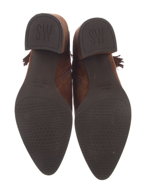 Stuart Weitzman Suede Tassel Accents Boots