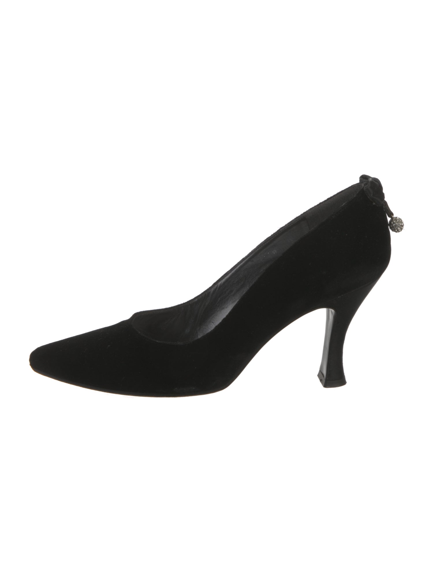 Stuart Weitzman Velvet Bow Accents Pumps