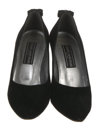 Stuart Weitzman Velvet Bow Accents Pumps