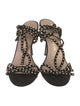 Stuart Weitzman Suede Studded Accents Slingback Sandals
