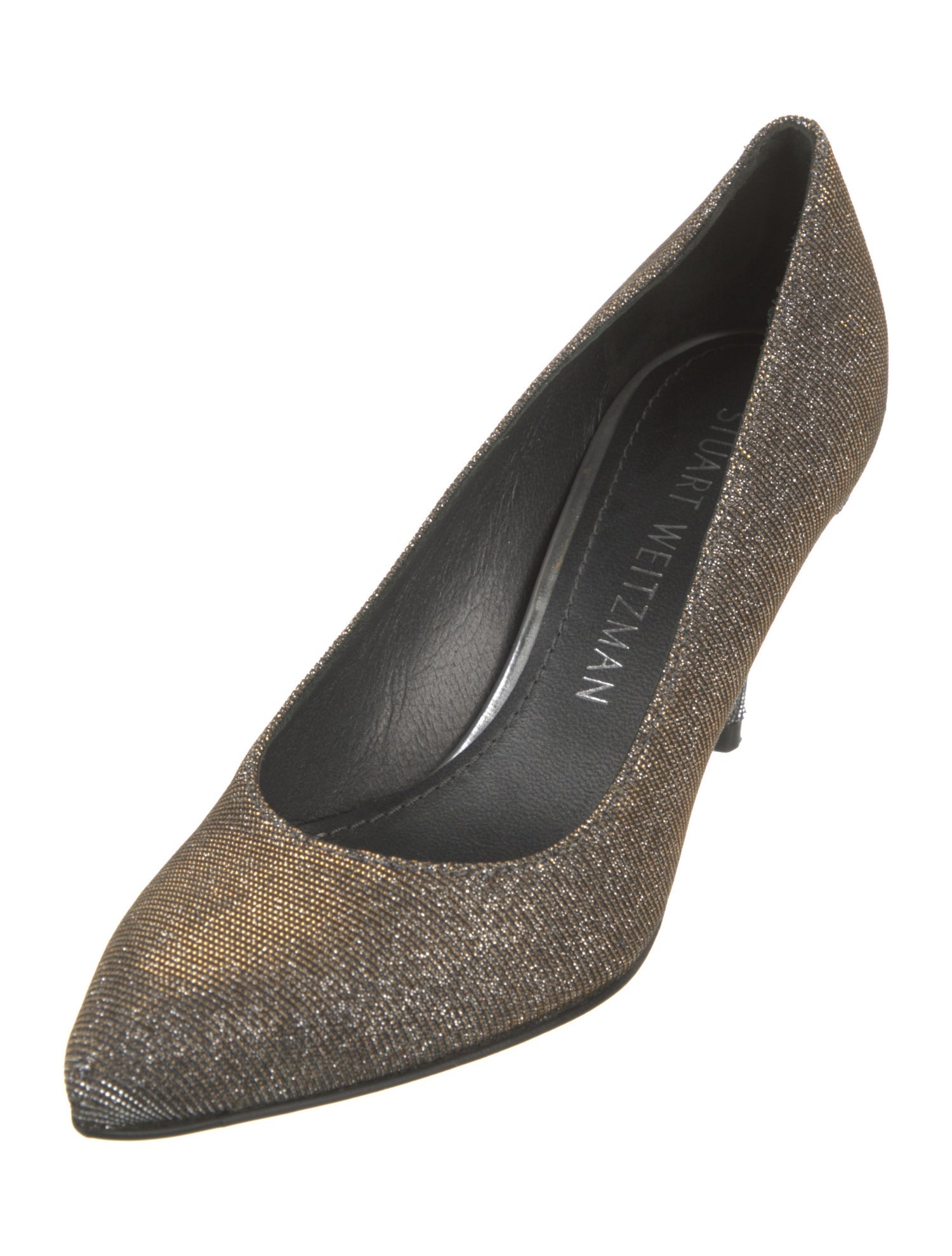 Stuart Weitzman Glitter Glitter Accents Pumps