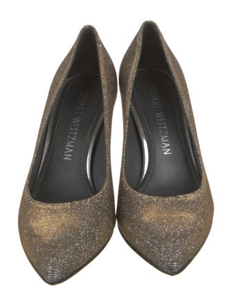 Stuart Weitzman Glitter Glitter Accents Pumps