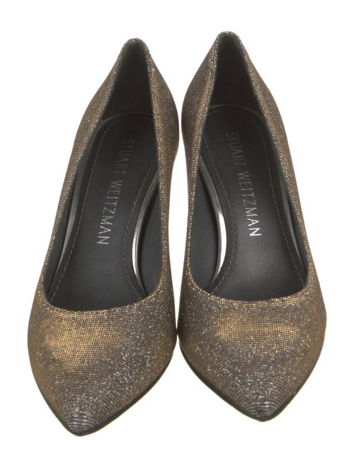 Stuart Weitzman Glitter Glitter Accents Pumps