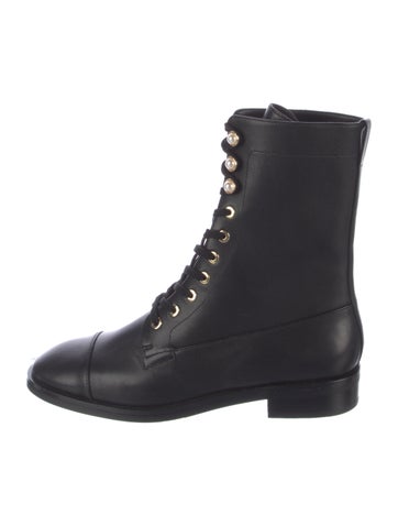 Stuart Weitzman Boots Leather Combat US 8.5 |