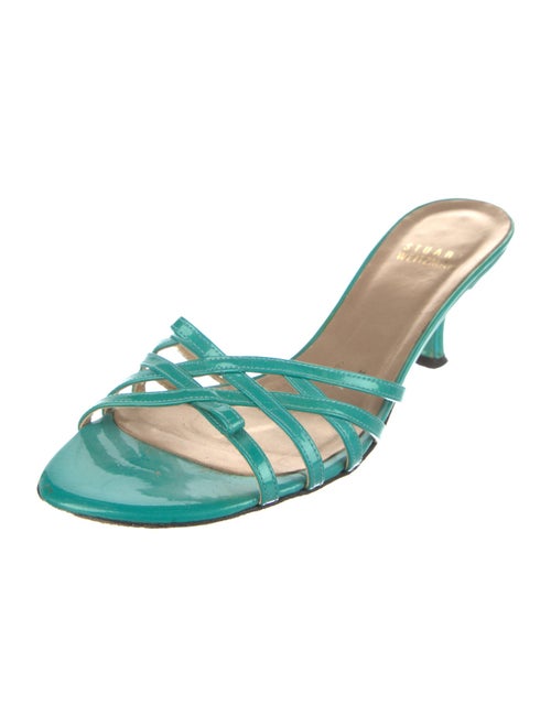 Stuart Weitzman Patent Leather Slides