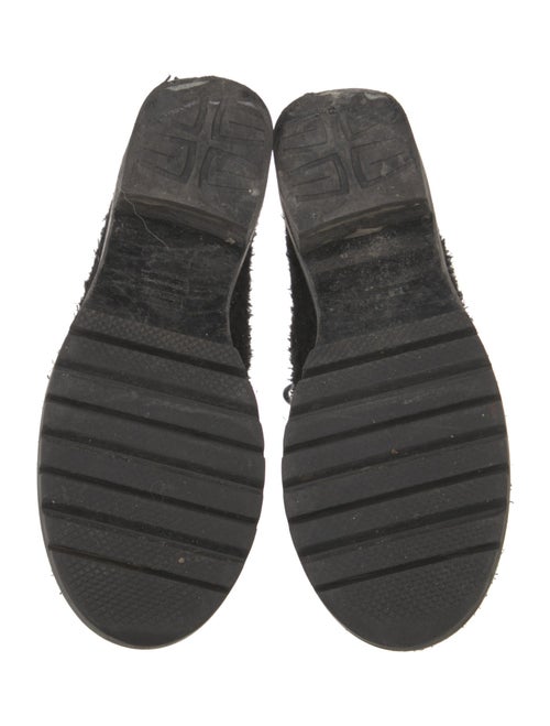 Stuart Weitzman Tweed Leather Trim Embellishment Combat Boots