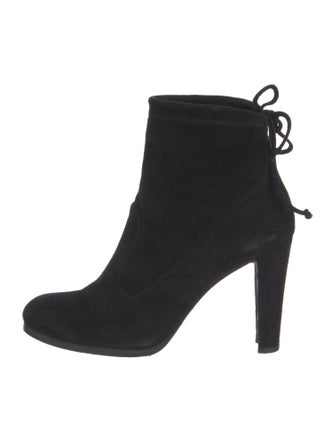Stuart Weitzman Suede Lace-Up Boots