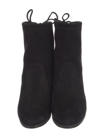 Stuart Weitzman Suede Lace-Up Boots