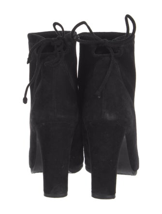 Stuart Weitzman Suede Lace-Up Boots