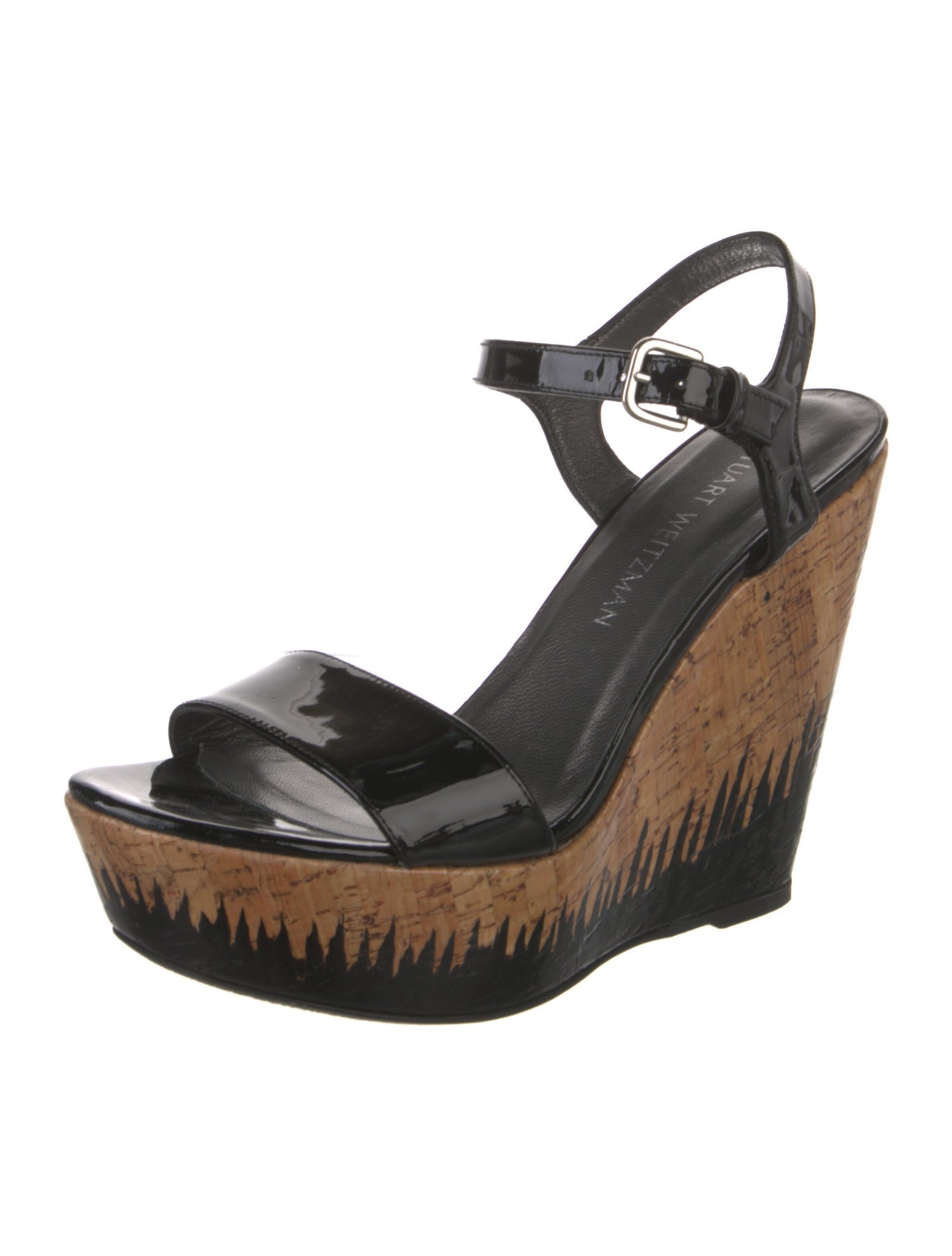 Stuart Weitzman Patent Leather Sandals