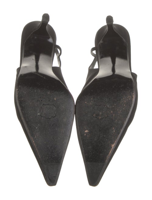 Stuart Weitzman Crystal Embellishments Slingback Pumps