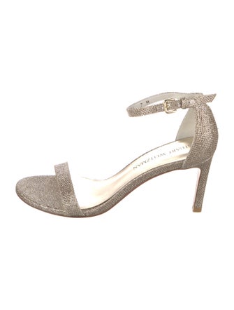 Stuart Weitzman Glitter Glitter Accents Sandals