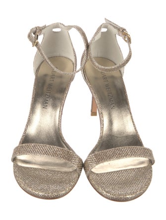 Stuart Weitzman Glitter Glitter Accents Sandals
