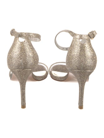 Stuart Weitzman Glitter Glitter Accents Sandals