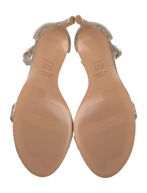 Stuart Weitzman Glitter Glitter Accents Sandals