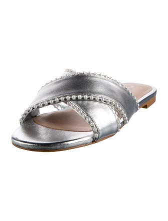 Stuart Weitzman Leather Slides