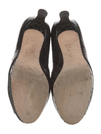 Stuart Weitzman Leather Animal Print Pumps