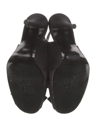 Stuart Weitzman Satin Bow Accents Slingback Pumps